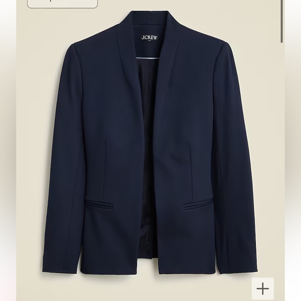 J.Crew going-out blazer in stretch twill (0) Navy
